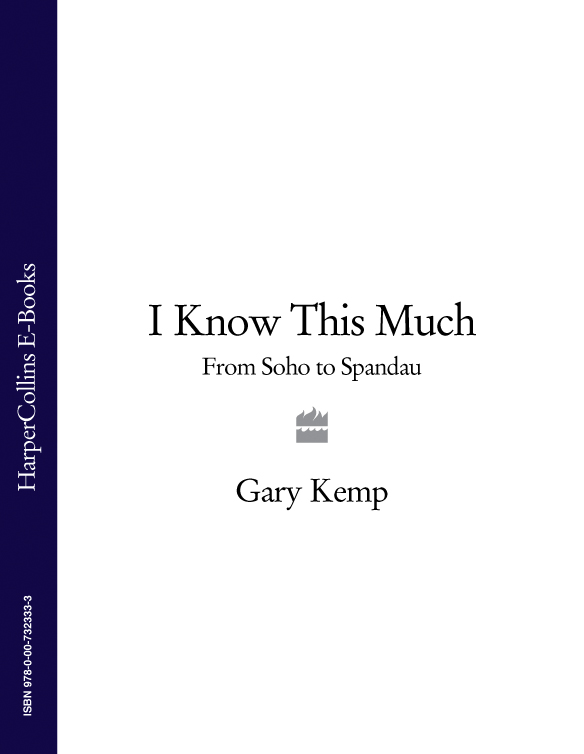 Обложка книги «I Know This Much: From Soho to Spandau»