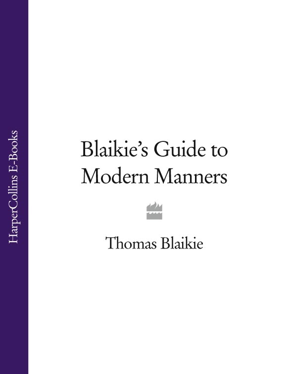 Обложка книги «Blaikie’s Guide to Modern Manners»