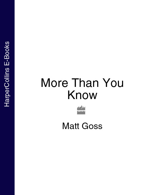 Обложка книги «More Than You Know»