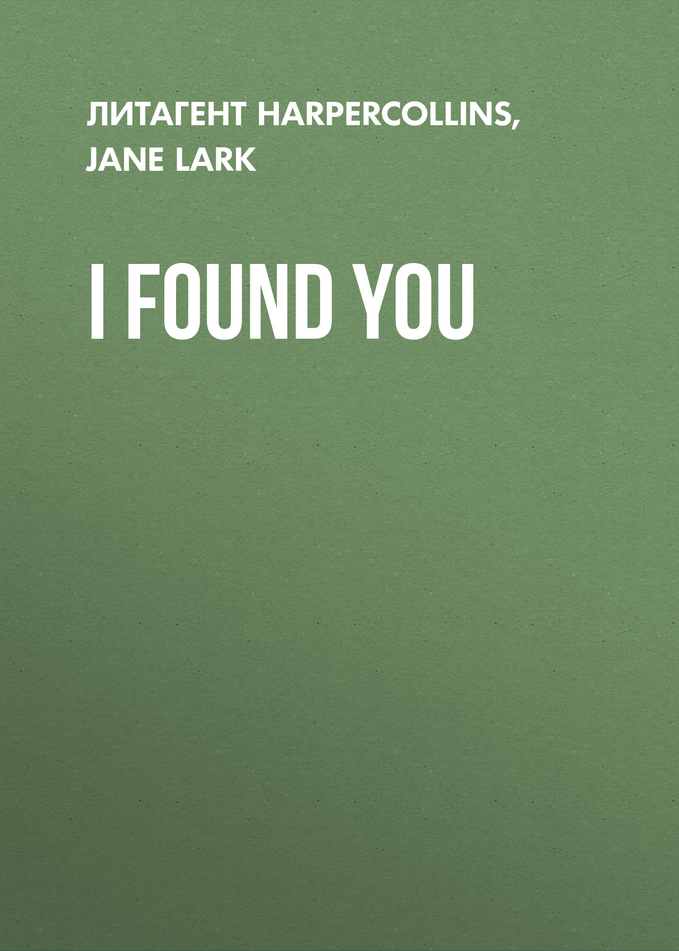 Обложка книги «I Found You»