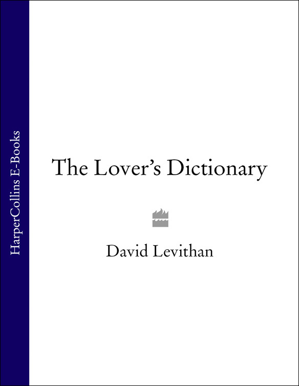 Обложка книги «The Lover’s Dictionary: A Love Story in 185 Definitions»