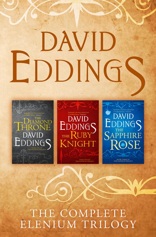 Обложка книги «The Complete Elenium Trilogy: The Diamond Throne, The Ruby Knight, The Sapphire Rose»
