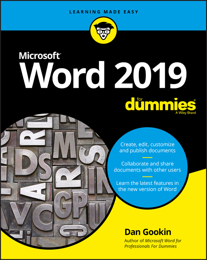 Обложка книги «Word 2019 For Dummies»