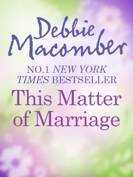 Обложка книги «This Matter Of Marriage»