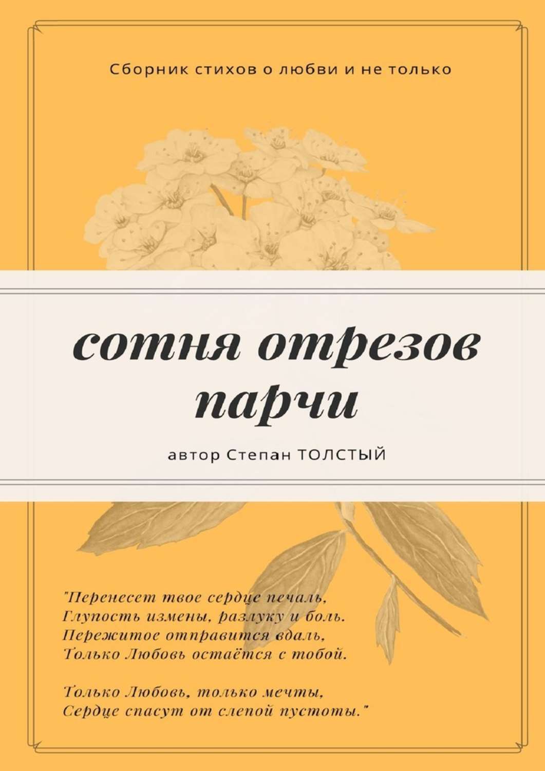 Обложка книги «Сотня отрезов парчи. Сборник стихов о любви и не только»