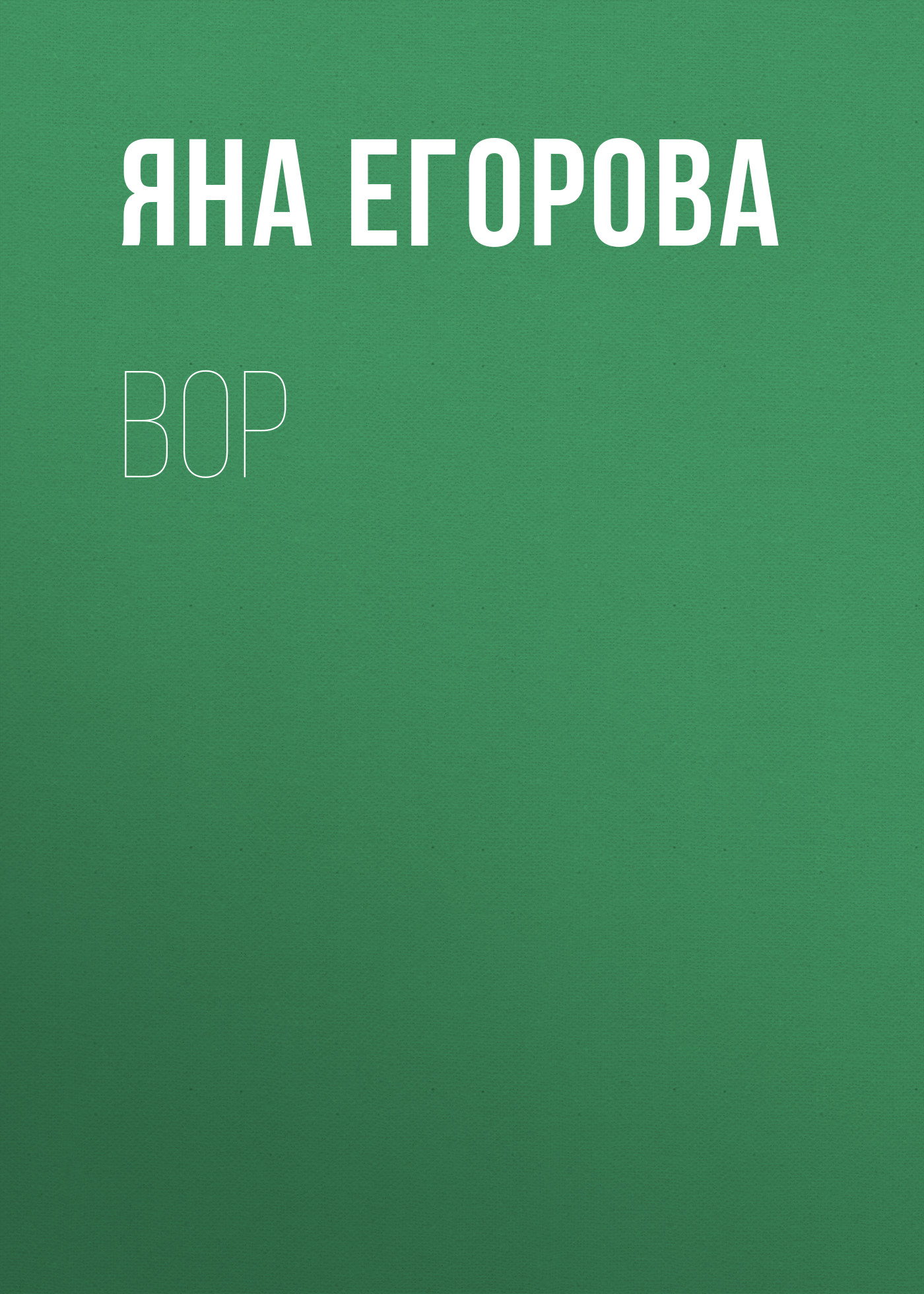 Обложка книги «Вор»