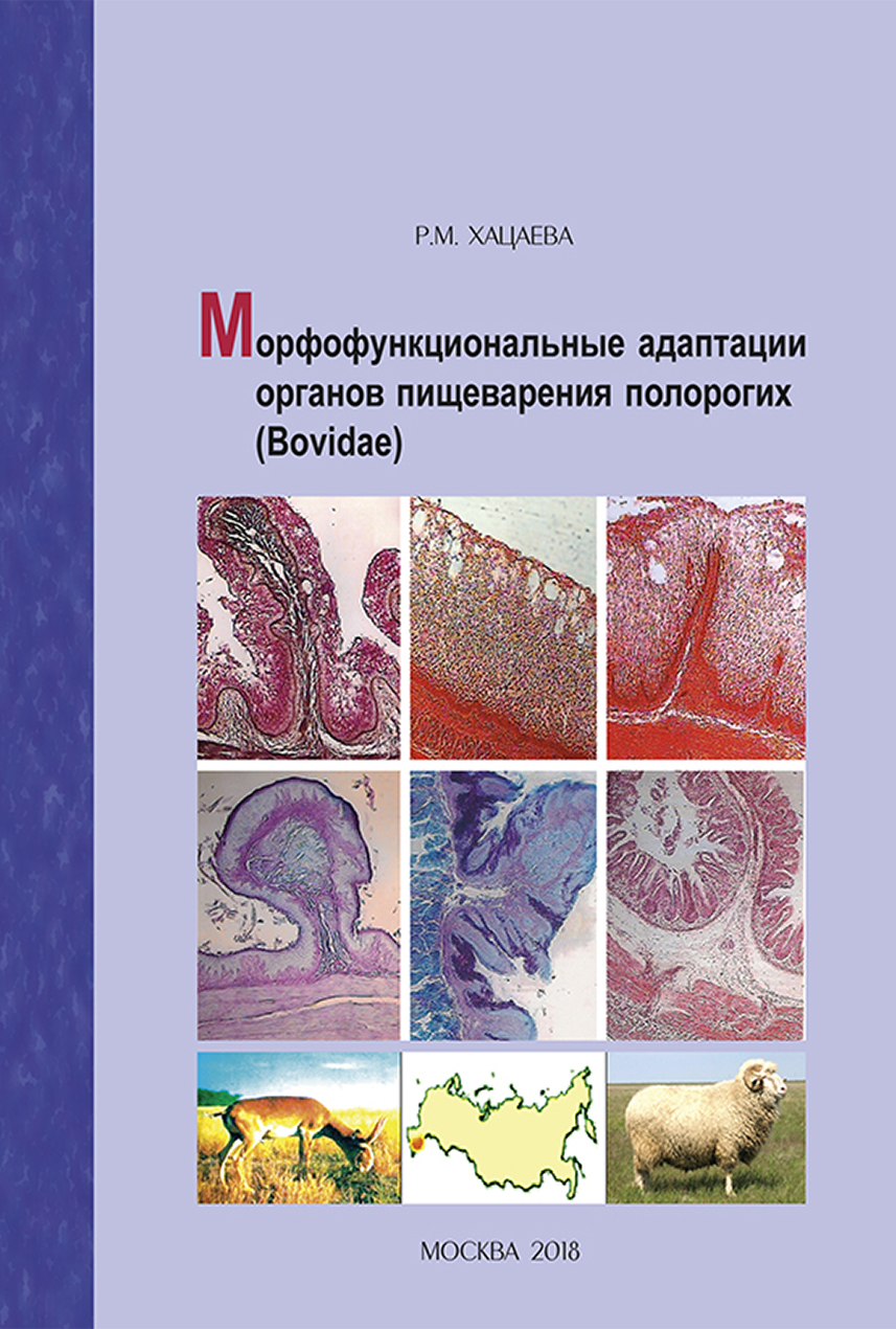 Обложка книги «Морфофункциональные адаптации органов пищеварения полорогих (Bovidae)»