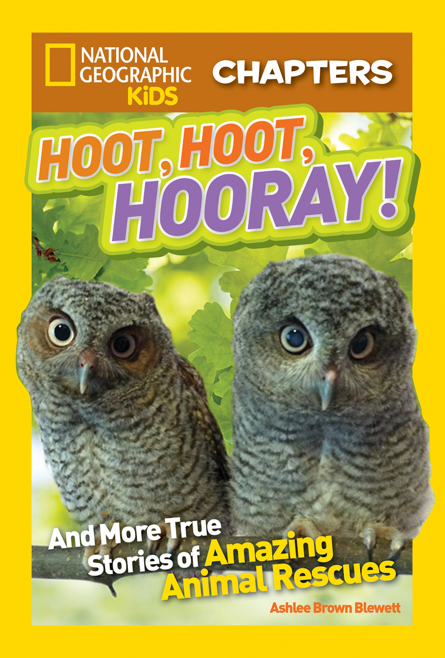 Обложка книги «National Geographic Kids Chapters: Hoot, Hoot, Hooray!: And More True Stories of Amazing Animal Rescues»