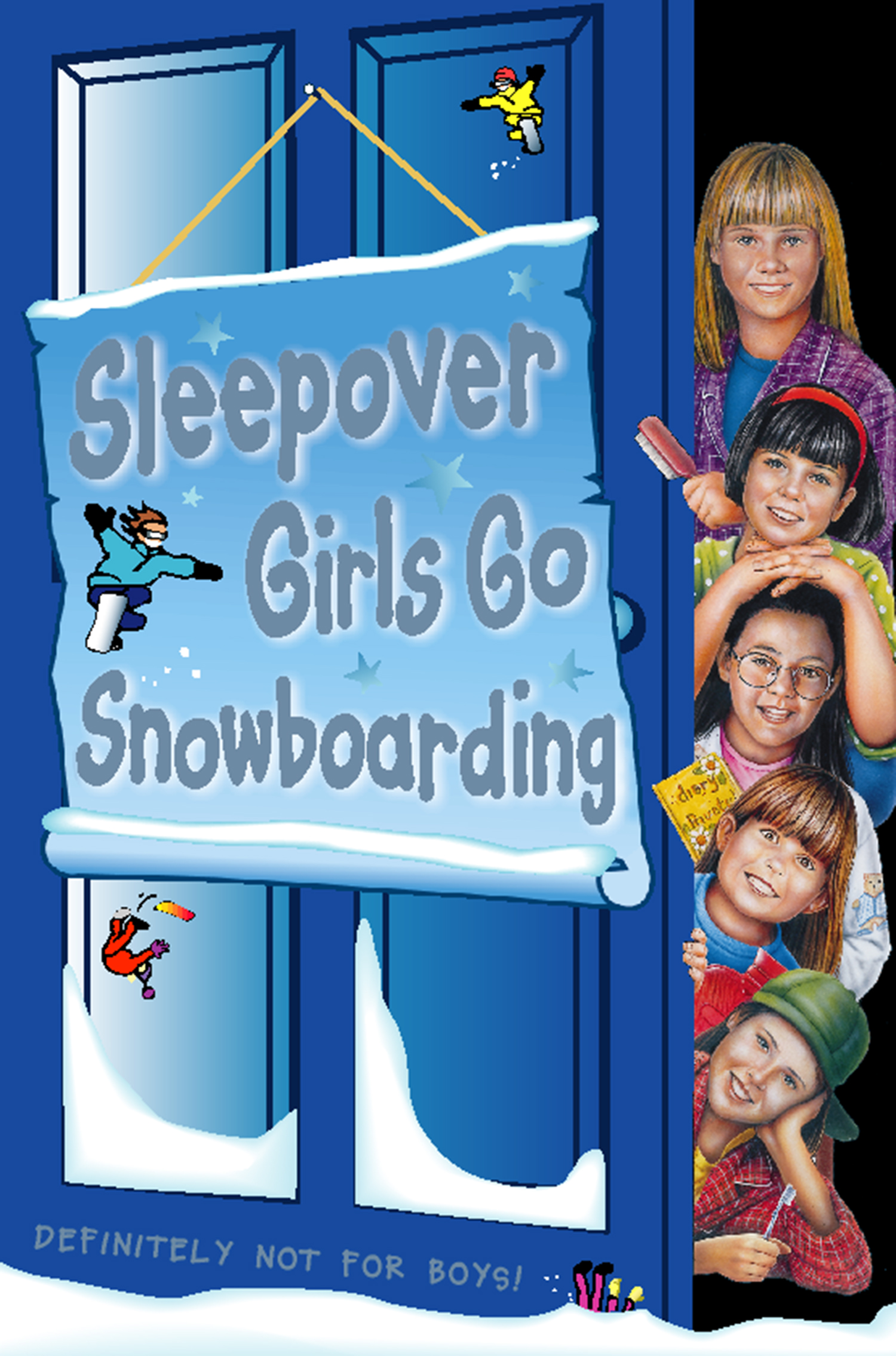 Обложка книги «Sleepover Girls Go Snowboarding»