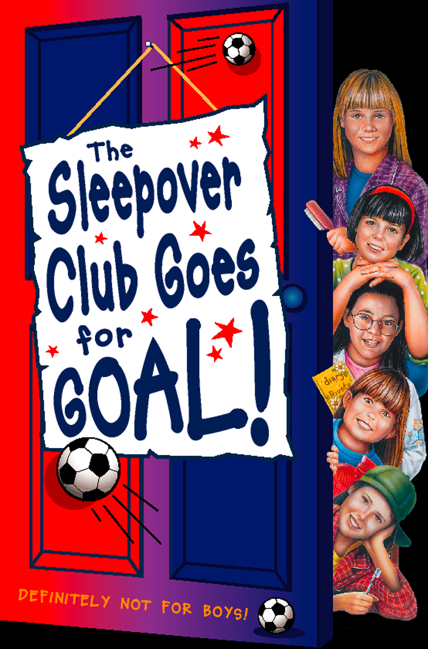 Обложка книги «Sleepover Club Goes For Goal!»
