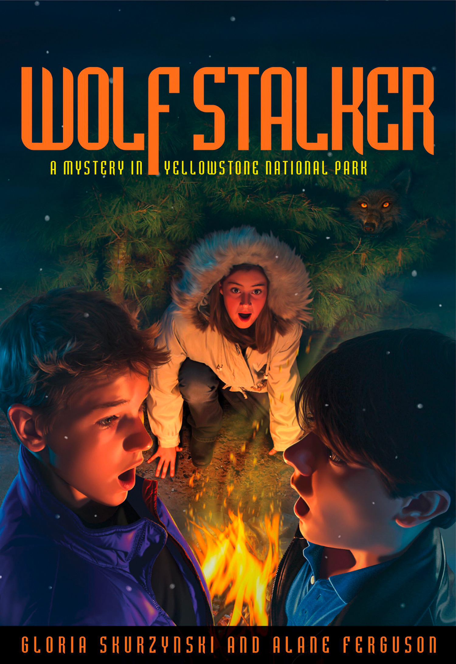 Обложка книги «Mysteries in Our National Parks: Wolf Stalker: A Mystery in Yellowstone National Park»