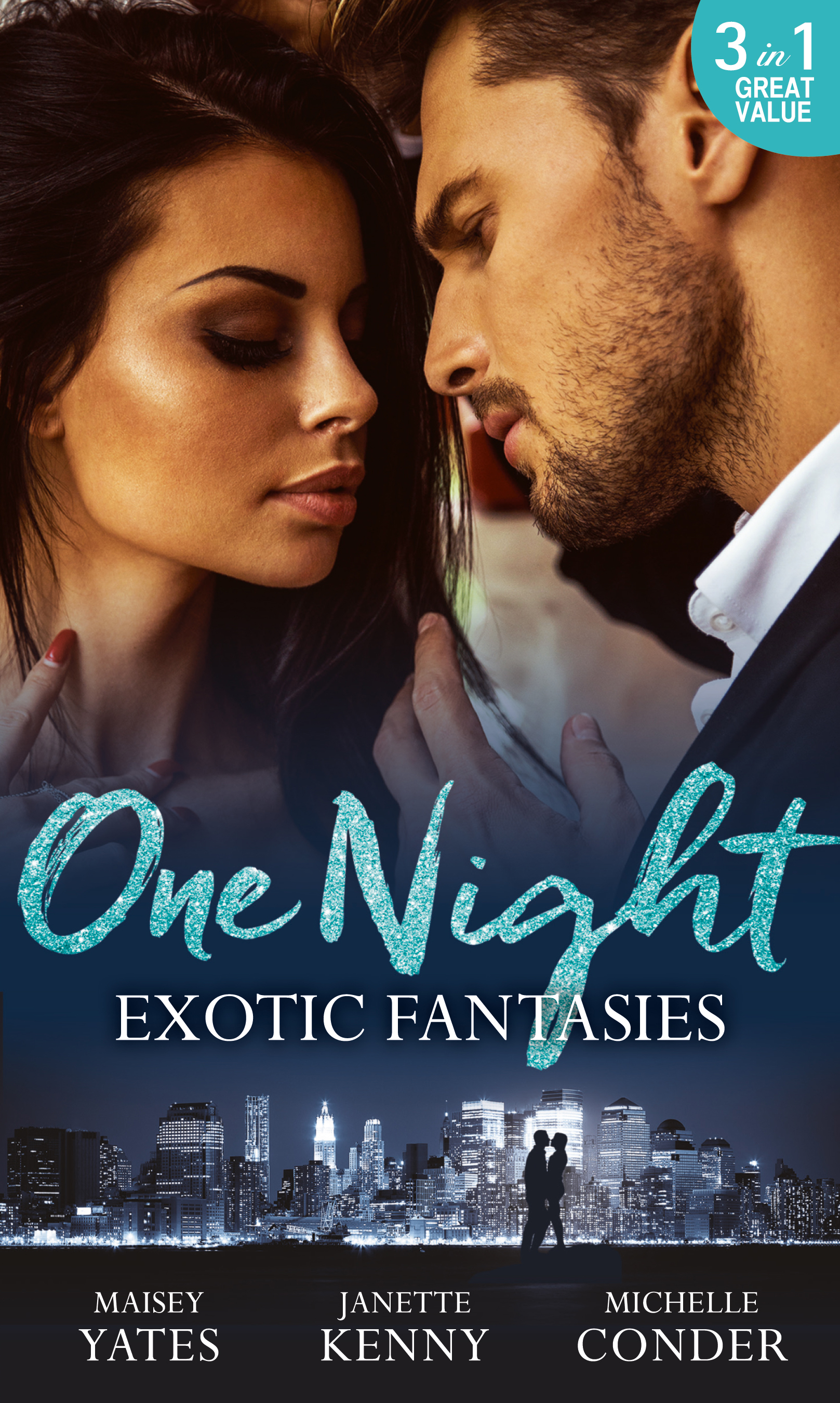 Обложка книги «One Night: Exotic Fantasies: One Night in Paradise / Pirate Tycoon, Forbidden Baby / Prince Nadir's Secret Heir»