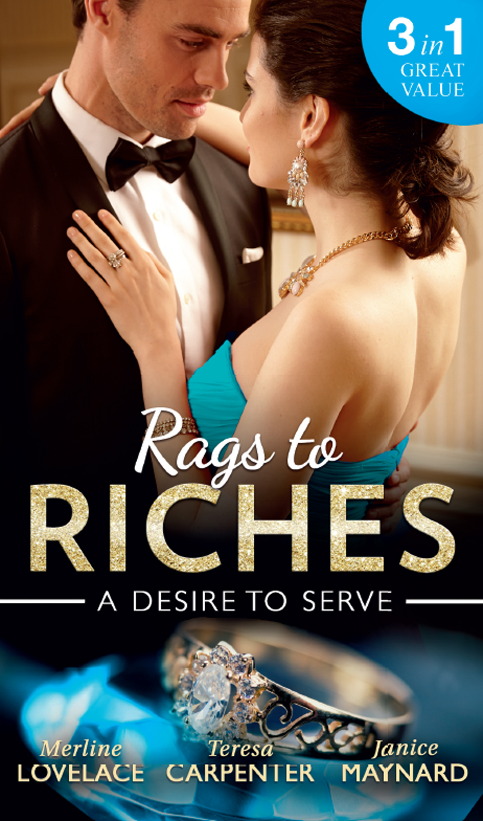 Обложка книги «Rags To Riches: A Desire To Serve: The Paternity Promise / Stolen Kiss From a Prince / The Maid's Daughter»