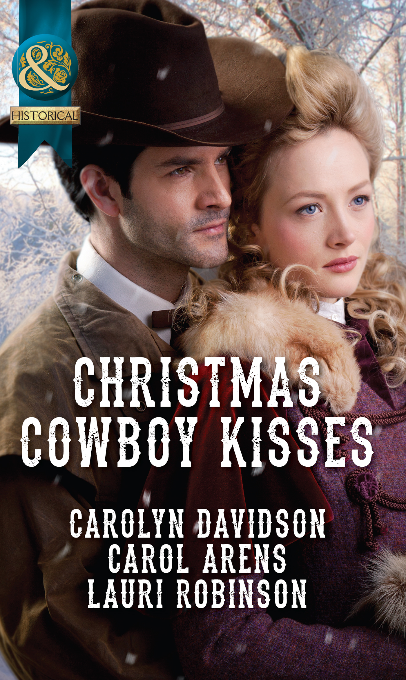 Обложка книги «Christmas Cowboy Kisses: A Family for Christmas / A Christmas Miracle / Christmas with Her Cowboy»