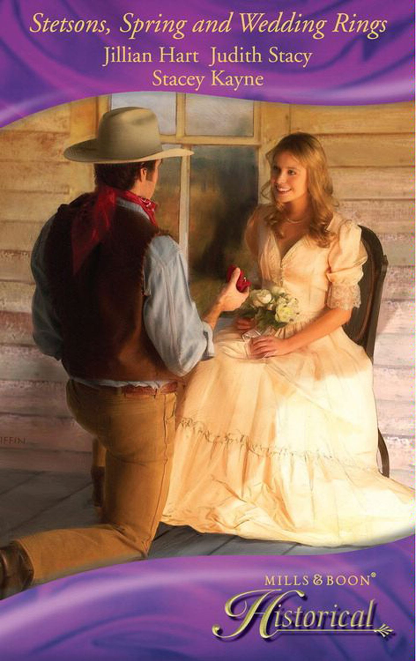 Обложка книги «Stetsons, Spring and Wedding Rings: Rocky Mountain Courtship / Courting Miss Perfect / Courted by the Cowboy»