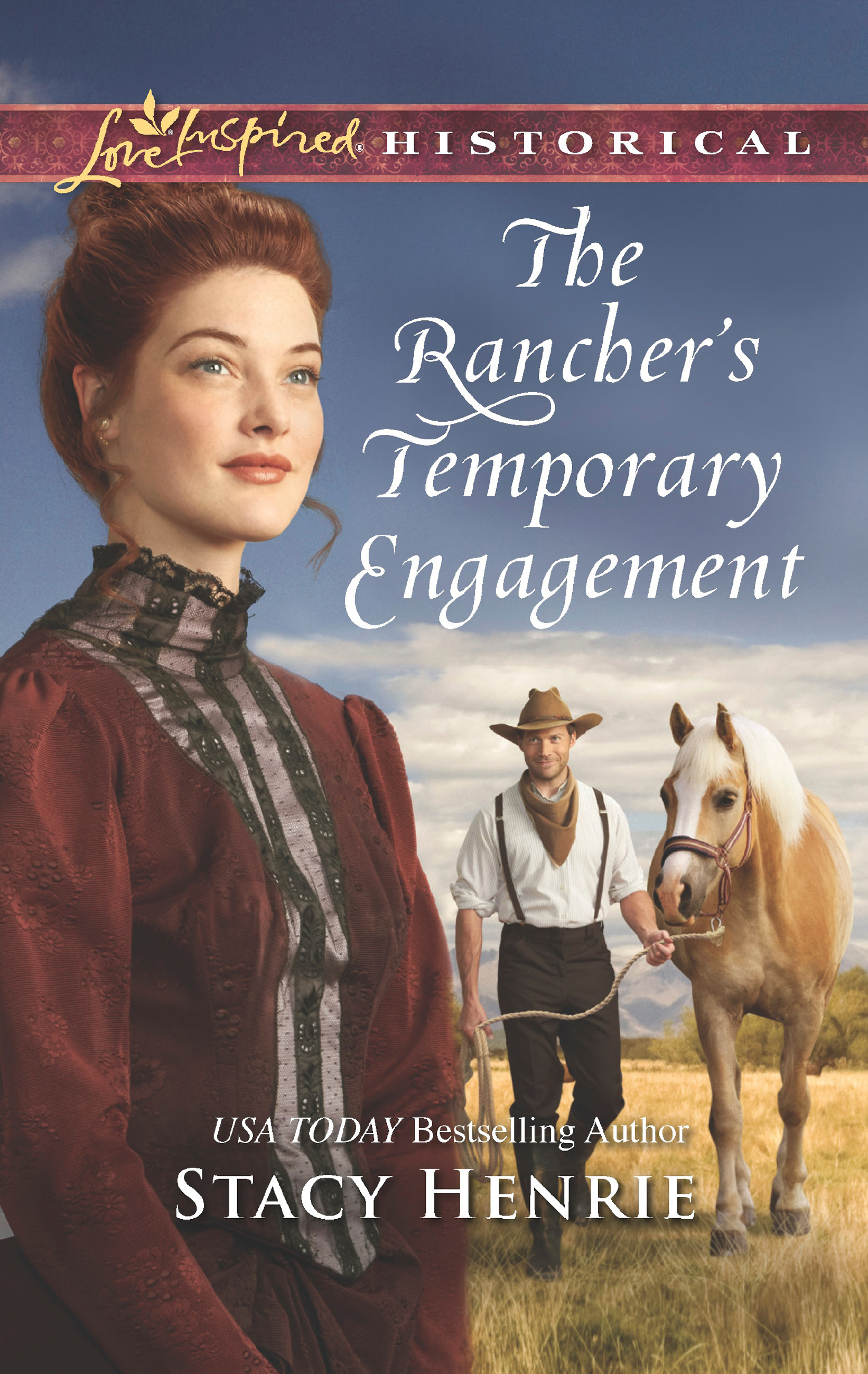 Обложка книги «The Rancher's Temporary Engagement»