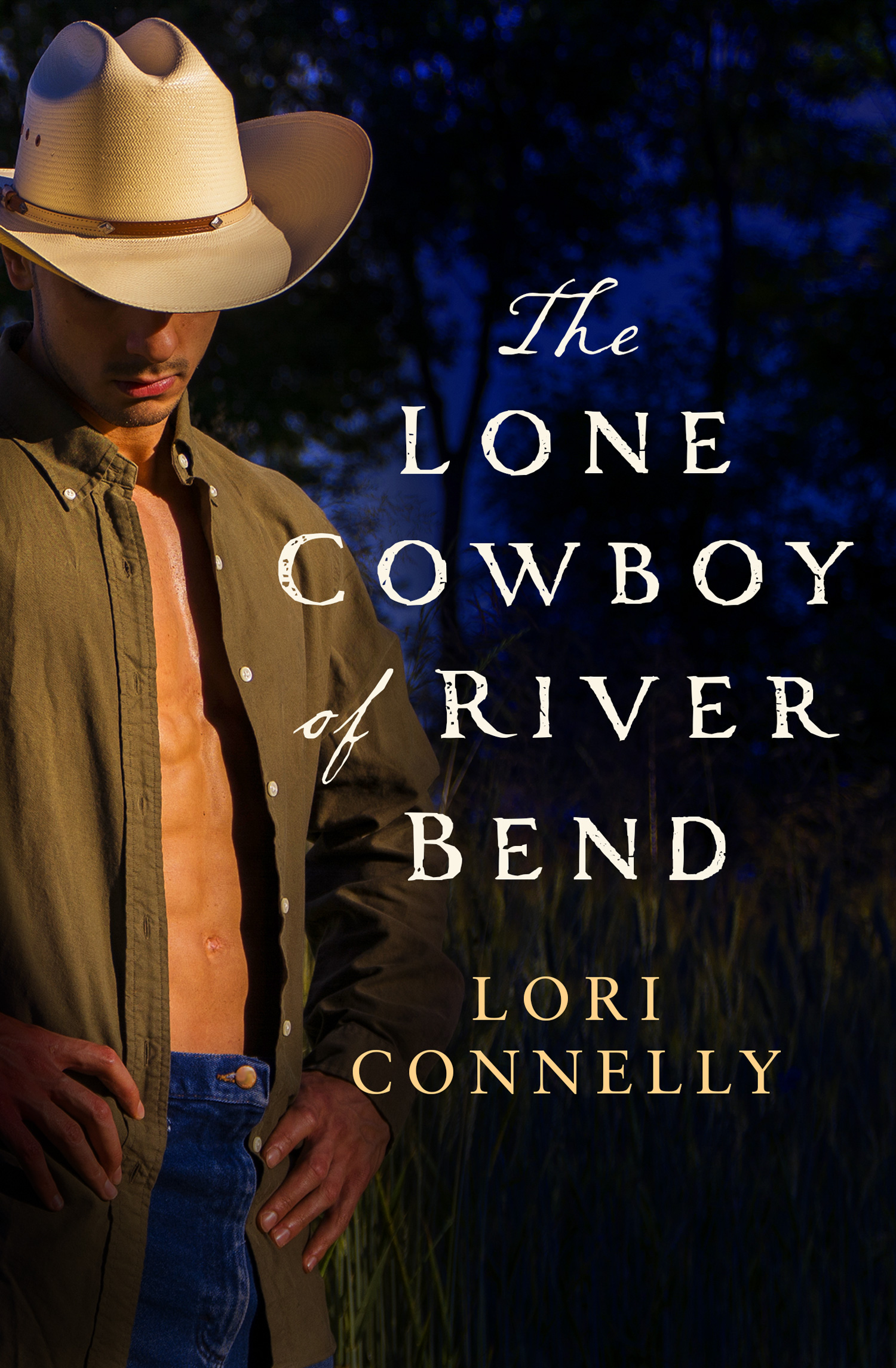 Обложка книги «The Lone Cowboy of River Bend»