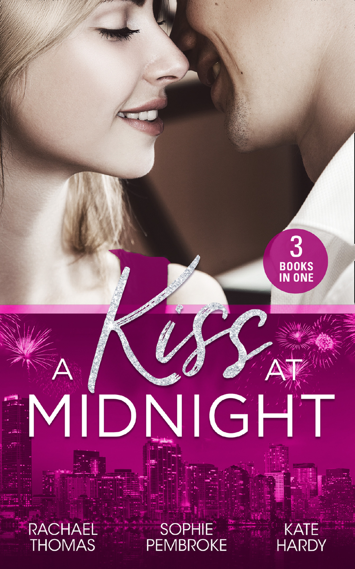 Обложка книги «A Kiss At Midnight: New Year at the Boss's Bidding / Slow Dance with the Best Man / The Greek Doctor's New-Year Baby»