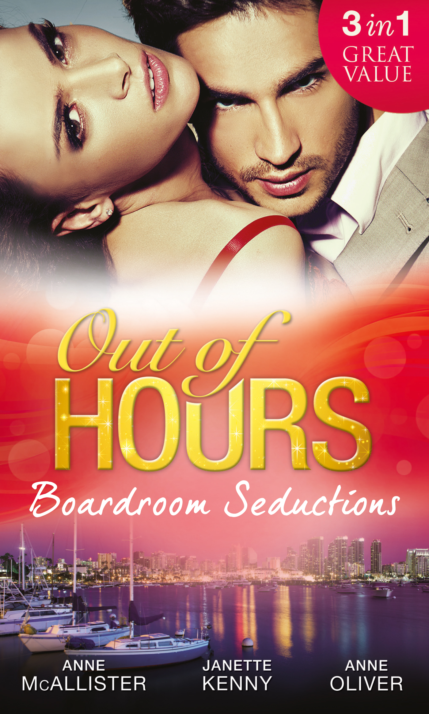 Обложка книги «Out of Hours...Boardroom Seductions: One-Night Mistress...Convenient Wife / Innocent in the Italian's Possession / Hot Boss, Wicked Nights»