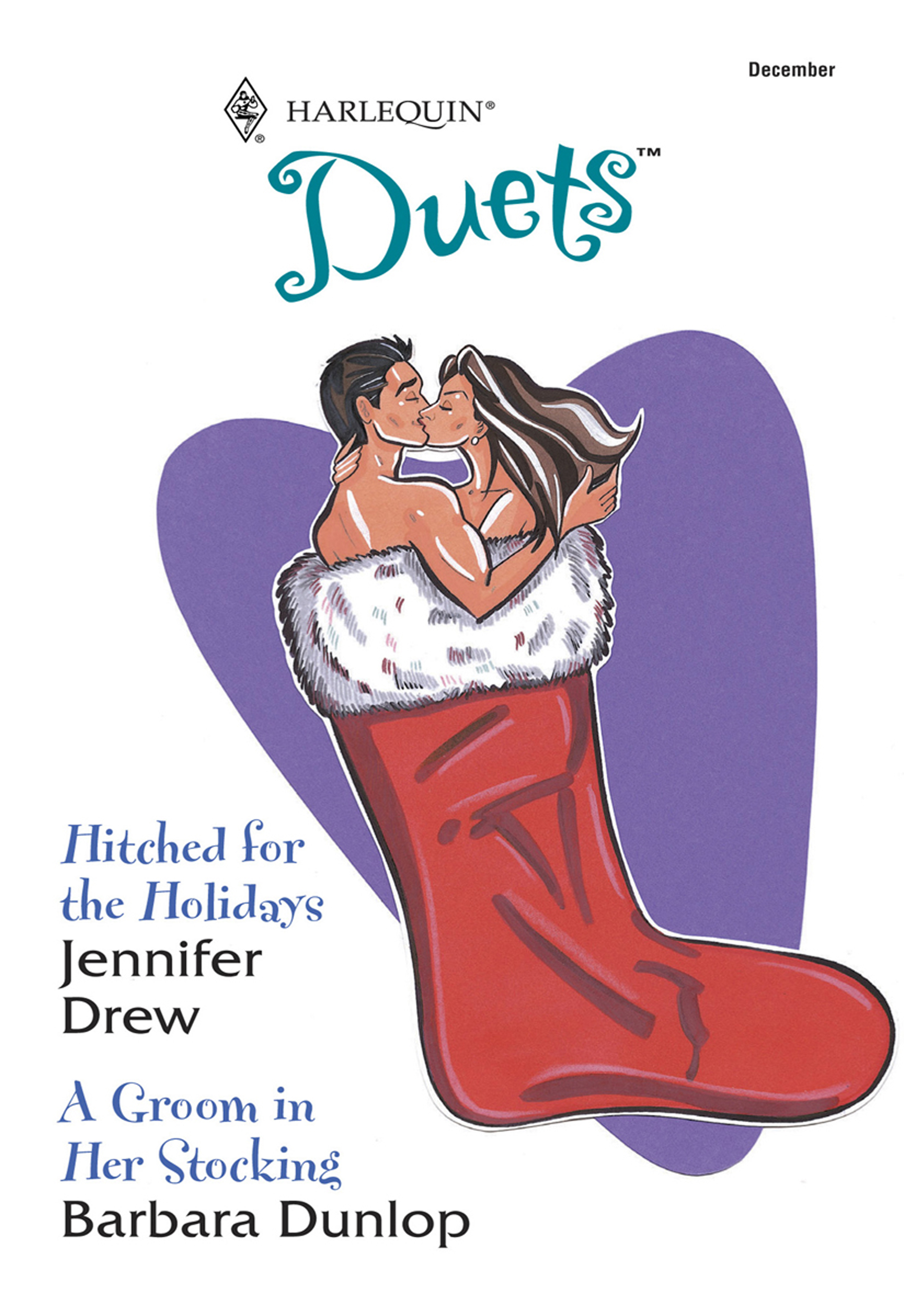 Обложка книги «Hitched For The Holidays: Hitched For The Holidays / A Groom In Her Stocking»