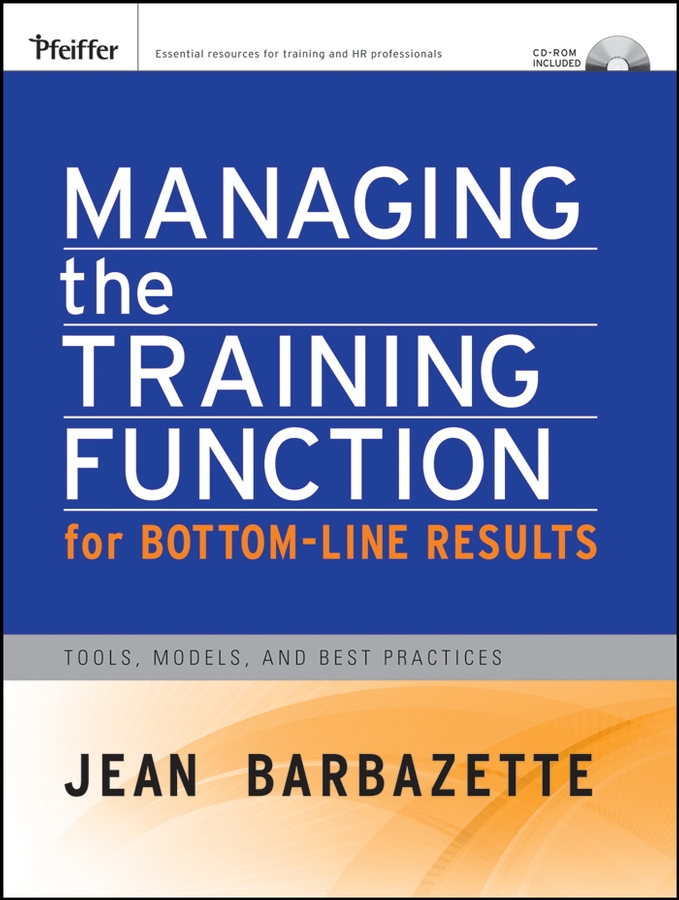 Обложка книги «Managing the Training Function For Bottom Line Results»