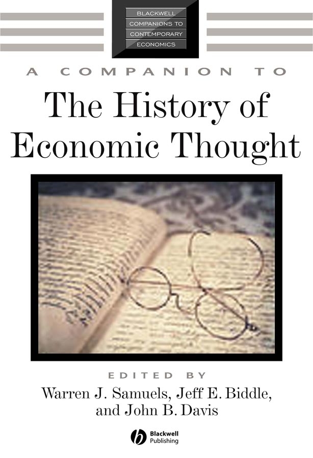Обложка книги «A Companion to the History of Economic Thought»