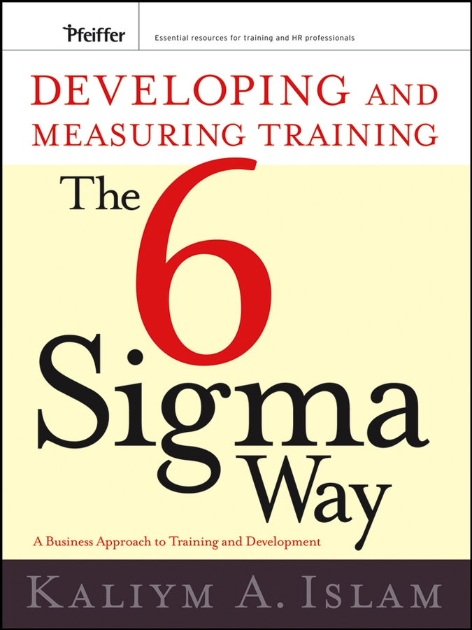Обложка книги «Developing and Measuring Training the Six Sigma Way»