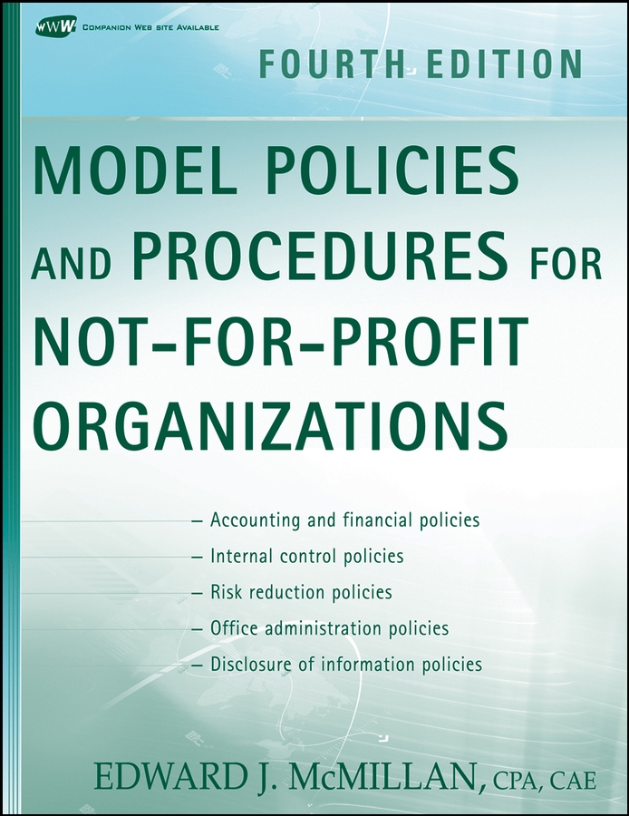Обложка книги «Model Policies and Procedures for Not-for-Profit Organizations»