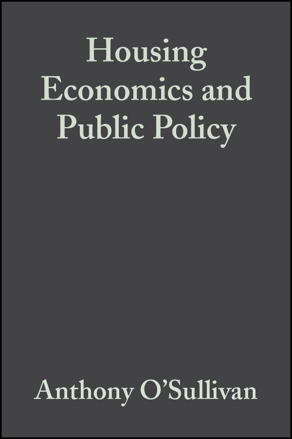 Обложка книги «Housing Economics and Public Policy»