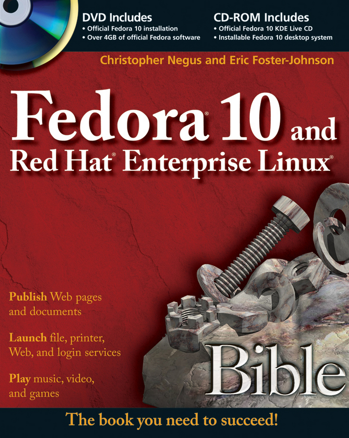 Обложка книги «Fedora 10 and Red Hat Enterprise Linux Bible»