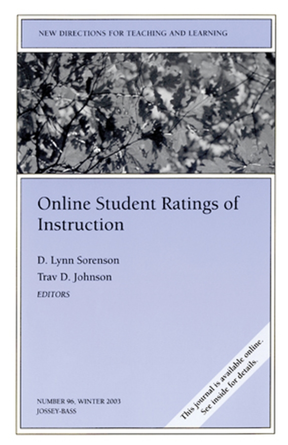 Обложка книги «Online Student Ratings of Instruction»