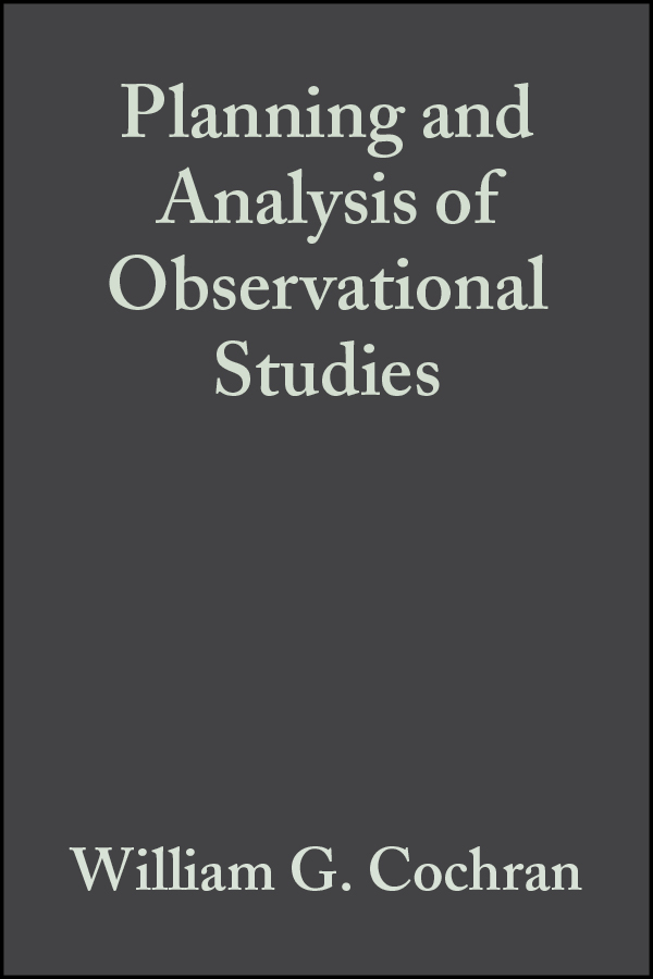 Обложка книги «Planning and Analysis of Observational Studies»