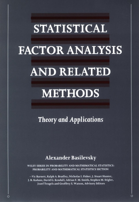 Обложка книги «Statistical Factor Analysis and Related Methods»