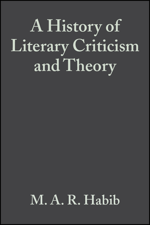 Обложка книги «A History of Literary Criticism and Theory»
