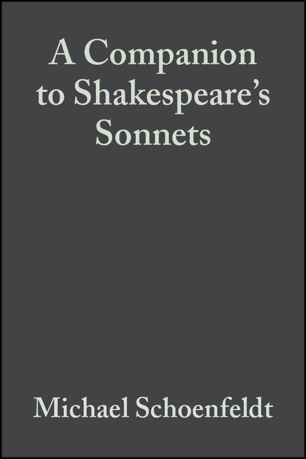 Обложка книги «A Companion to Shakespeare's Sonnets»