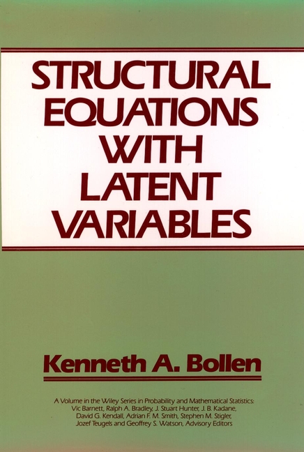 Обложка книги «Structural Equations with Latent Variables»