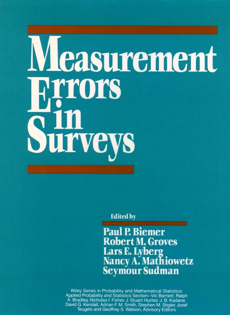 Обложка книги «Measurement Errors in Surveys»