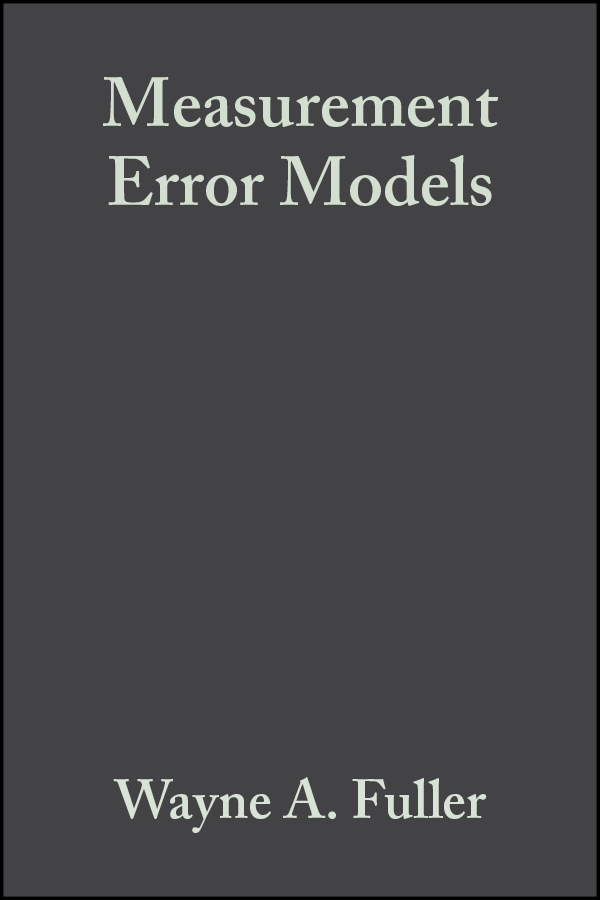 Обложка книги «Measurement Error Models»