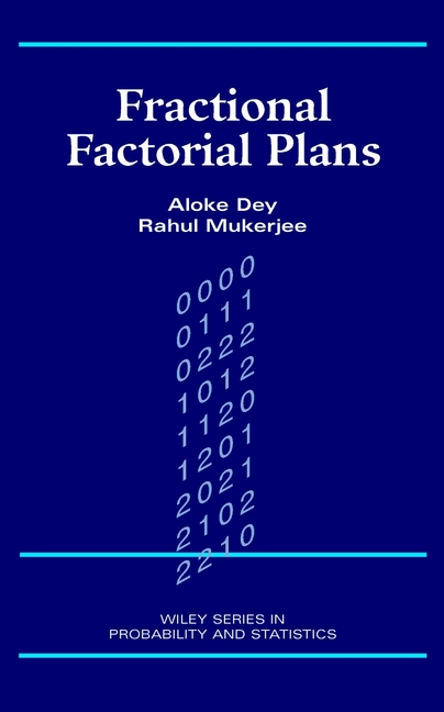 Обложка книги «Fractional Factorial Plans»