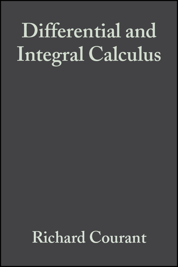 Обложка книги «Differential and Integral Calculus, Volume 1»
