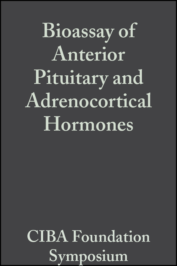 Обложка книги «Bioassay of Anterior Pituitary and Adrenocortical Hormones, Volume 5»