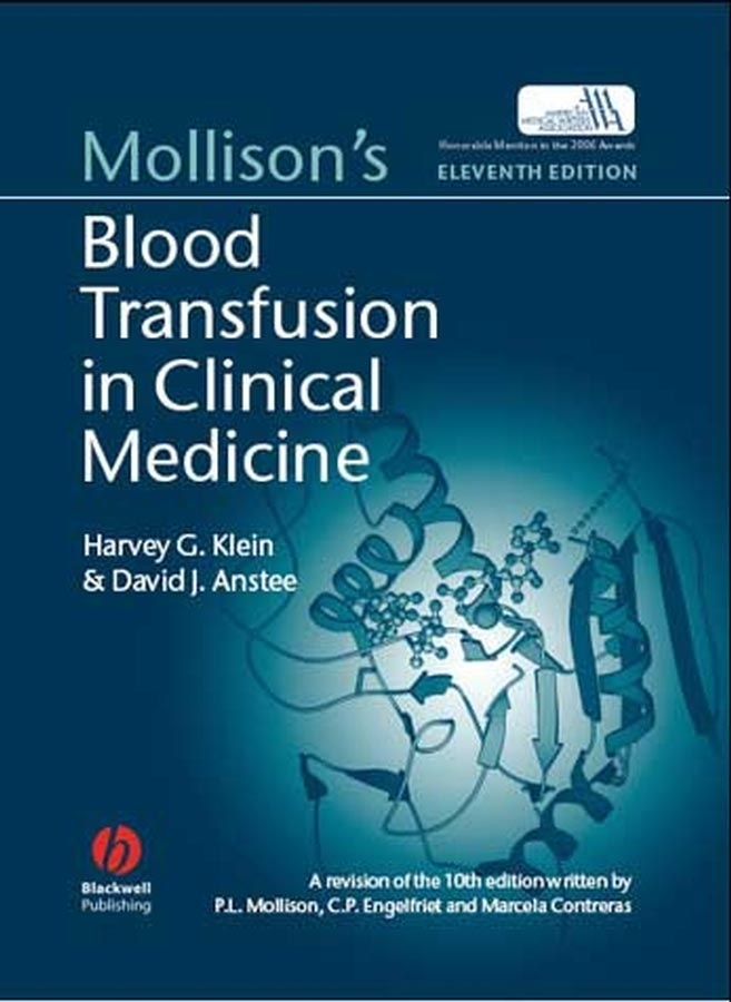 Обложка книги «Mollison's Blood Transfusion in Clinical Medicine»