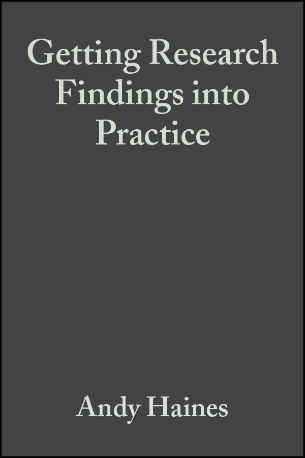 Обложка книги «Getting Research Findings into Practice»
