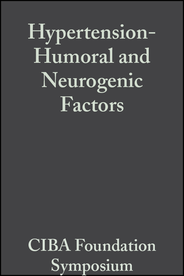 Обложка книги «Hypertension-Humoral and Neurogenic Factors»