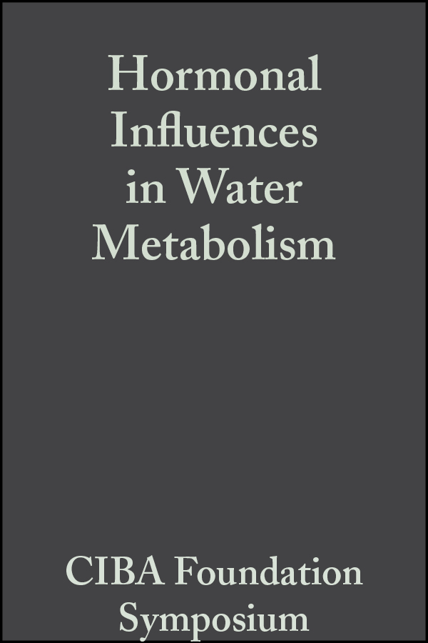 Обложка книги «Hormonal Influences in Water Metabolism, Volume 4»