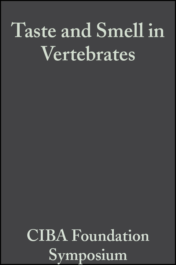 Обложка книги «Taste and Smell in Vertebrates»