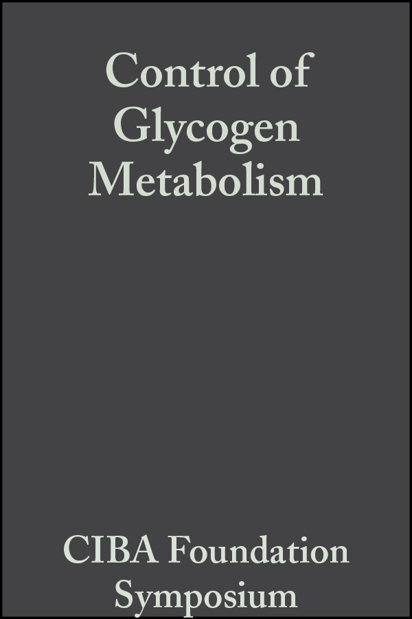 Обложка книги «Control of Glycogen Metabolism»