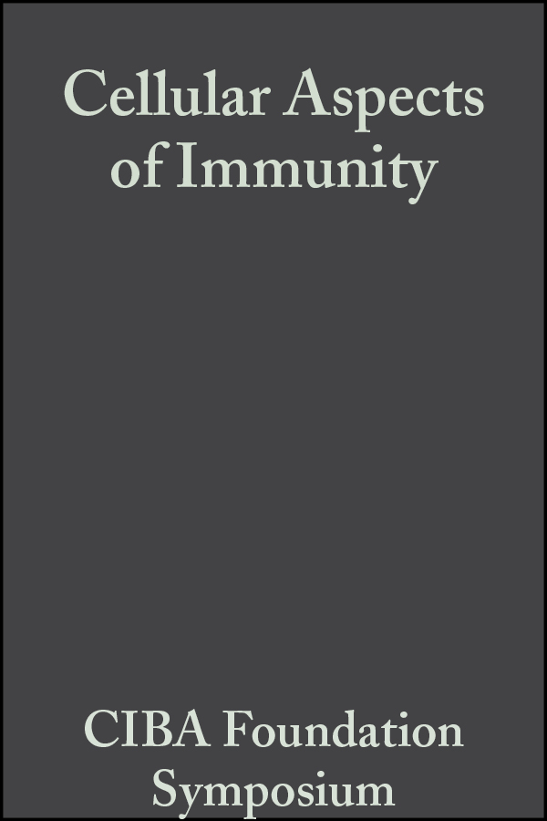 Обложка книги «Cellular Aspects of Immunity»