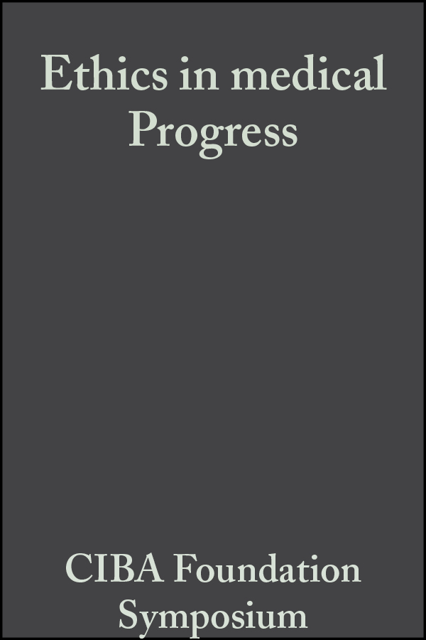 Обложка книги «Ethics in medical Progress»