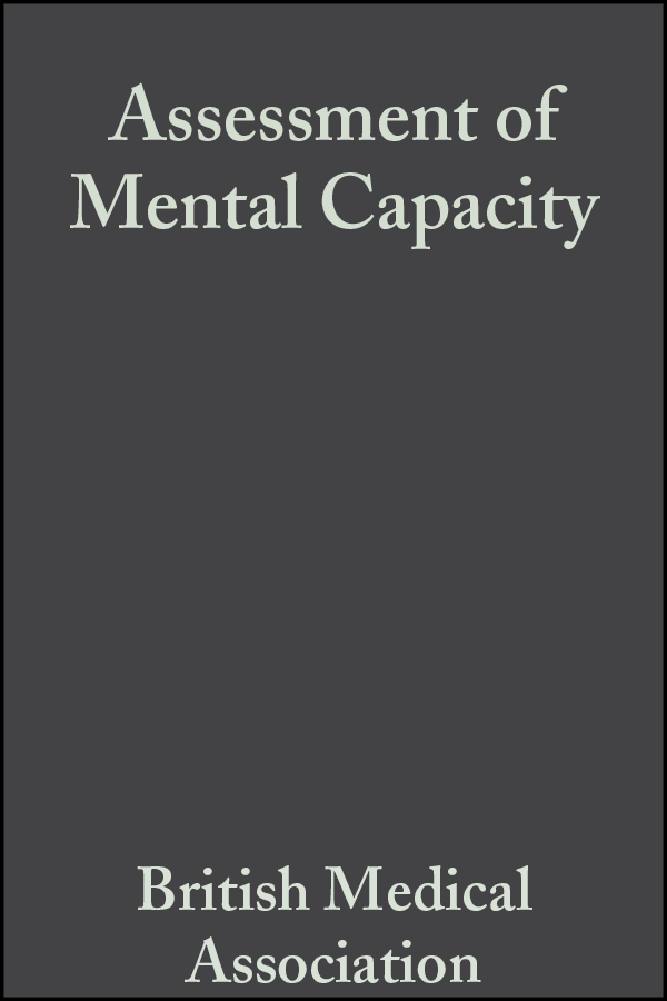 Обложка книги «Assessment of Mental Capacity»